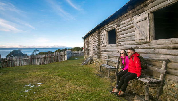 Disfrutando del Fuerte Bulnes
