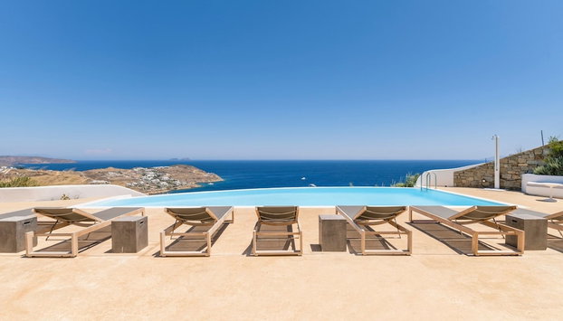 Luxury Villa With Stunning Views Above Kalo Livadi - Foto 5, Habitación