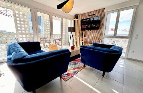 Duplex - Vue Mer exceptionnelle - Quartier Euromed-avec Box - Foto 5