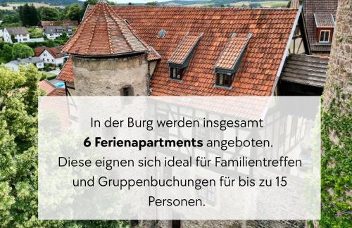 ALTE FÖRSTEREI - Altstadtwohnung mit Stil & Aufzug - in der Hinterburg Schlitz - mit Garten, Parkplatz & E-Ladestation - Hunde willkommen - Fulda, Bad Hersfeld, Alsfeld in 25 km Entfernung - Foto 37