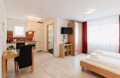 7SCHWABEN - 7 vollausgestattete Wohnungen unter einem Dach mitten in Bad Urach - Küche - Bad - WLAN - Waschmaschine - kostenloses Parken - E-Bike-Garage mit Ladestation - Altstadt, Bus, Bahn, E-Ladestation unter 5 Min - barrierefrei - rollstuhlgerecht - Foto 20