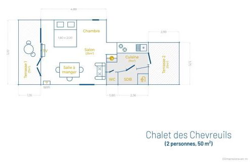 CHALET DES CHEVREUILS -les chalets de Montsermage - Foto 2