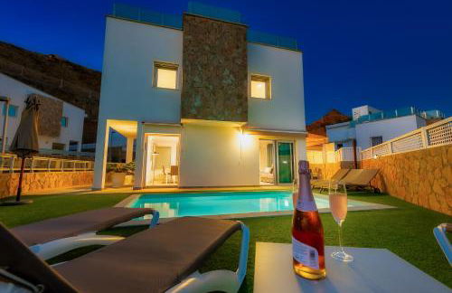 Villa Rosa-Soleada Villa Privada con Piscina Climatizada & WIFI en Tauro-Mogán - Foto 11
