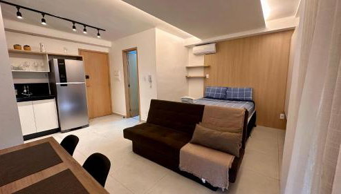 Studio Super Luxo com ar condicionado vaga piscina academia coworking etc - Foto 4