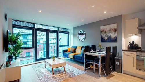 Balcony Waterside 2-Bed Apartment Central Leeds - Foto 1