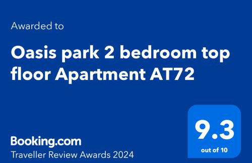 Oasis park 2 bedroom top floor Apartment AT72 - Foto 25