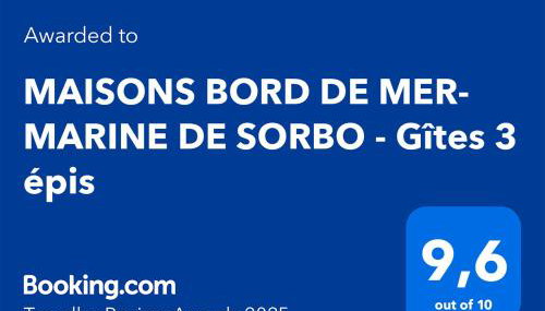 MAISONS BORD DE MER- MARINE DE SORBO - Gîtes 3 épis - Foto 3