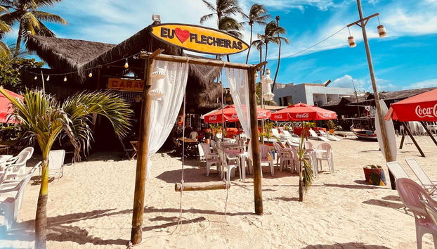 Bar na praia de Flecheiras