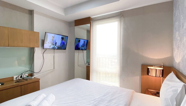 Good And Comfy Studio At Azalea Suites Apartment - Foto 4, Habitación