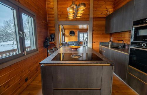 Pétillant Chalet aux 3 étangs avec SPA, Sauna et Véranda - Foto 12