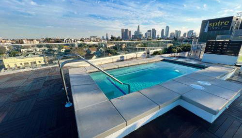 Downtown Los Angeles Skyline balcony view Modern Penthouse - Foto 2, sunbed