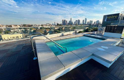 Downtown Los Angeles Skyline balcony view Modern Penthouse - Foto 2