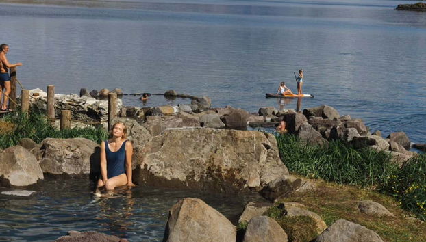 Détente dans les thermes