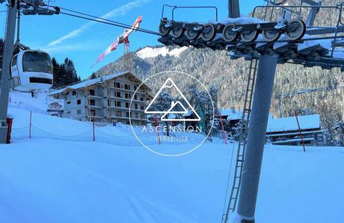 Dans résidence neuve LE SNOW ROC sur les pistes, grand studio cosy 5 pers avec terrasse panoramique, SAUNA, WIFI - Foto 30