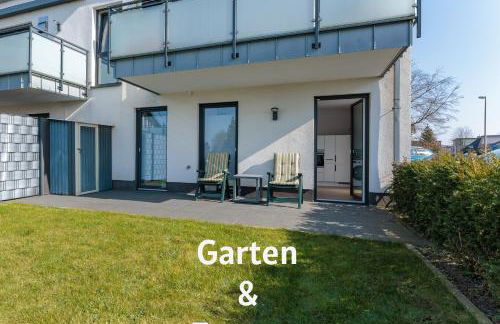Modernes Apartment mit Terrasse & Garten, Parkplatz & 24h Self-Check-in - Foto 3