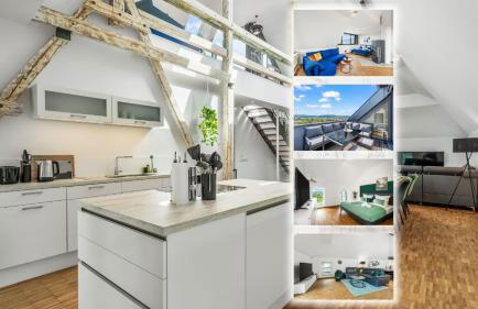 DND Design Loft I 170qm I Parken I Balkon I Workstation I Netflix I Kaffee I Waschmaschine I Trockner I Xbox I Ausblick - Foto 1