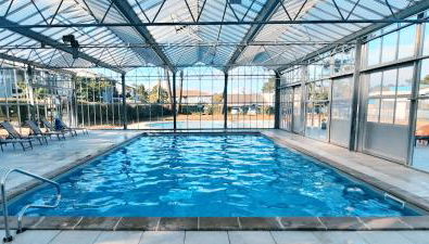 Chez Ced et Laeti, Appartement privé avec jardin et terrasse dans résidence l'estuaire muni d'une piscine couverte et aire de jeu, Linge de lit et de salle d'eau ainsi que télé, compris dans le tarif Profitez à fond de notre belle région - Foto 2