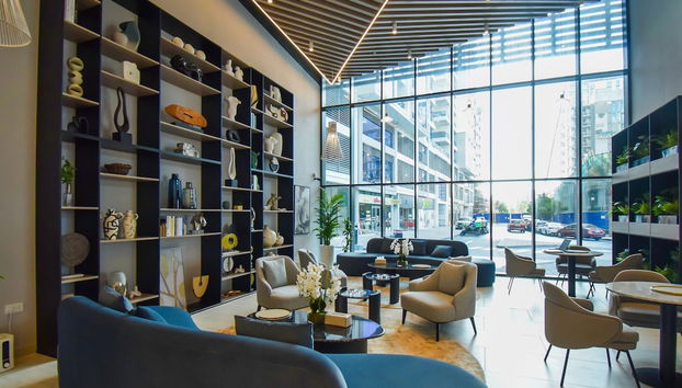 Zona de estar del vestíbulo