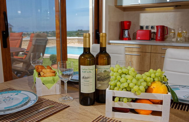 Cretan Vineyard Hill Villa Private Pool, Panoramic View, Beautiful Vineyard - Photo 10