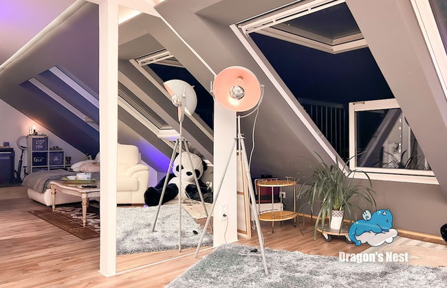Dragons Nest: Cozy & Modern Attic Loft Nuremberg - Foto 38