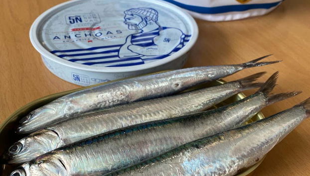 Las anchoas sin procesar