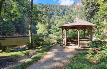 Le Chalet du Tanet spa sauna terrasse en Alsace - Foto 32