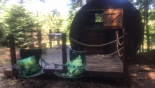 Unique & serene 1-Bed Cabin close to Domfront - Foto 2, Garden, Garden view