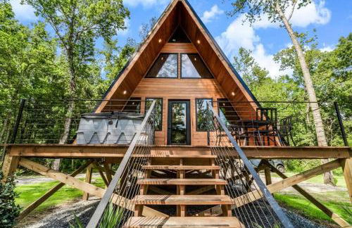 Modern A-Frame Cabin by Rip Van Winkle with Hot Tub - Foto 22