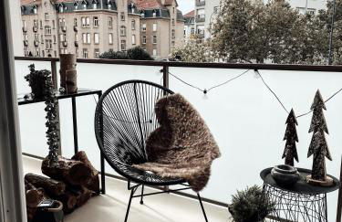 Le cocon Blånc Metz -T2 cosy avec parking privé & balcon - Gare, Nouvelle Ville - Photo 5