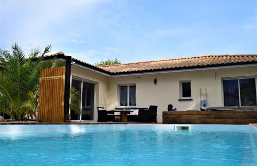 Villa de charme avec piscine privée et clim 8 pers près du lac de Parentis - Foto 13