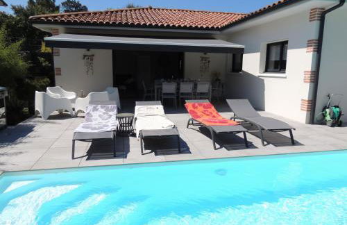 VILLA ALAÏA neuve avec piscine, pétanque proche plage et golf - Foto 22