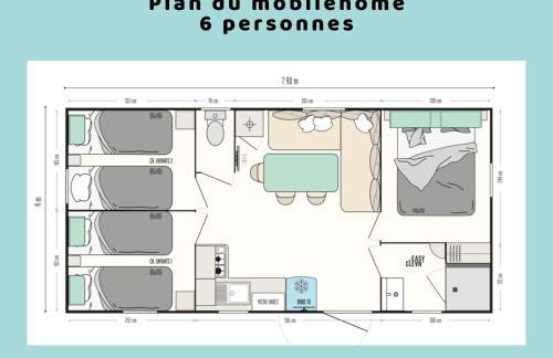 Mobil home Le Riesling 6 personnes climatisé - Foto 6