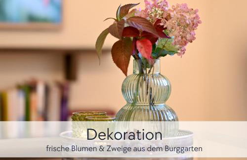 ALTE FÖRSTEREI - Altstadtwohnung mit Stil & Aufzug - in der Hinterburg Schlitz - mit Garten, Parkplatz & E-Ladestation - Hunde willkommen - Fulda, Bad Hersfeld, Alsfeld in 25 km Entfernung - Foto 15