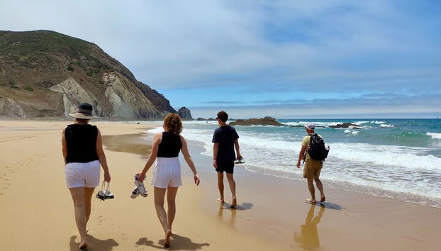 Caminando en la playa