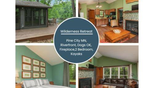 2 bedroom-Riverfront-Fireplace - Pet ok - Foto 1, pet friendly, minibar