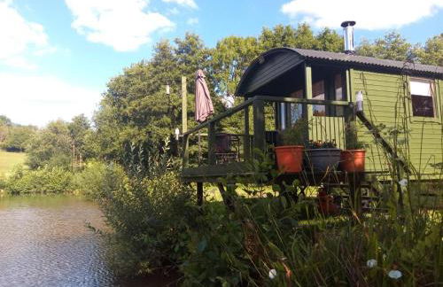Charming tranquil Shepherds Hut with lakeside balcony 'Roach' - Foto 11