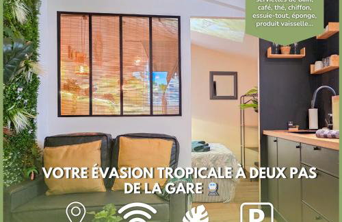 L'Évasion Tropicale, Queen Size, Jardin & Gare - Foto 1
