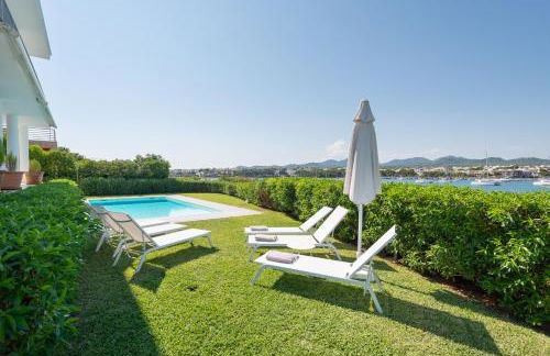 NEW! Villa ESPERANZA, Can Marilla, Front Sea View, Pool, AC, BBQ - Foto 9