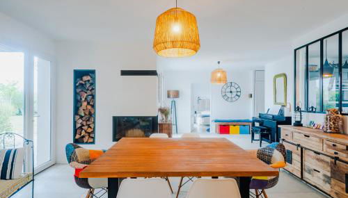 "LA VILLA DES HAUTES MERS" Villa 4 étoiles, 10 personnes, piscine privée chauffée, parc arboré, proche plage et marais - Foto 5