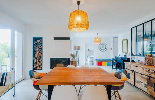 "LA VILLA DES HAUTES MERS" Villa 4 étoiles, 10 personnes, piscine privée chauffée, parc arboré, proche plage et marais - Foto 5