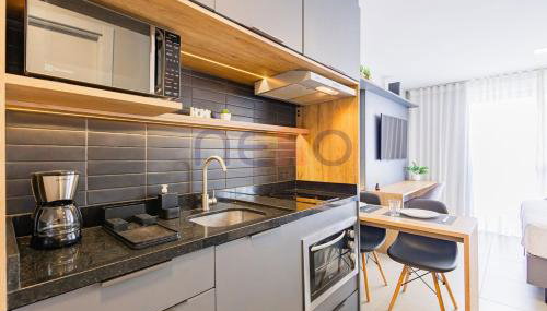 Apartamento business de alto padrão no Go24 com piscina - Foto 2, stove