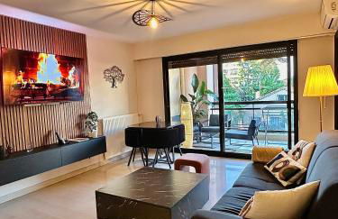 Appartement moderne climatisé avec piscine, terrasse et parking - Proche Promenade des Anglais - Foto 4