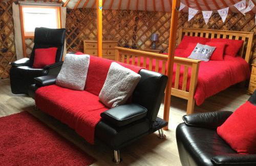 Orange Yurt With Hot Tub- Sleeps 3, Parking & Pets - Foto 32