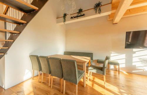 HexenburgbeiDresden mit Faßsauna 4 Raum Architektengaleriewohnung mit Whirlwanne, Kamin, Balkon-Nähe Sächsische Schweiz Dresden - Foto 7