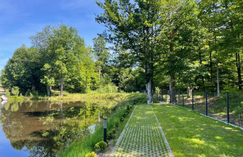 Przystanek Kistówko komfortowe domki z jacuzzi, staw wędkarski, kominek, las, przestrzeń - Foto 55