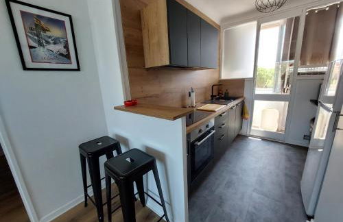 Très belle vue mer T3 tt confort clim 4 pers, proche plages - Foto 4