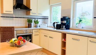 Gemütliches, helles Apartment mit Ofen, Badewanne & Dusche, Parkplatz, ganze Wohnung - Foto 2, stove, dishwasher