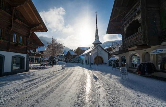 Gstaad Switzerland Skiing From Exclusive Rougemont Chalet Apartment - Foto 24