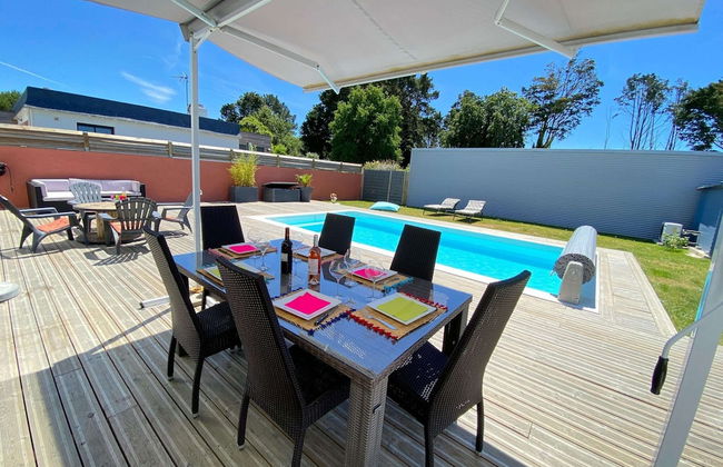 Beautiful House With Heated Pool, Ploemeur - Foto 14