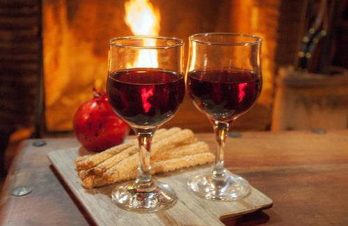 Dandy Villas Agoriani - Chalet Erato - Fireplace - Foto 3